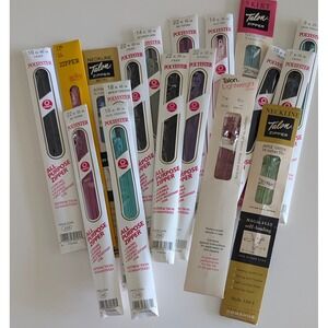 Vintage Zipper Lot 18pc Talon Coats Clark Sewing Bee Mixed Colors Sizes 7-22‎ in